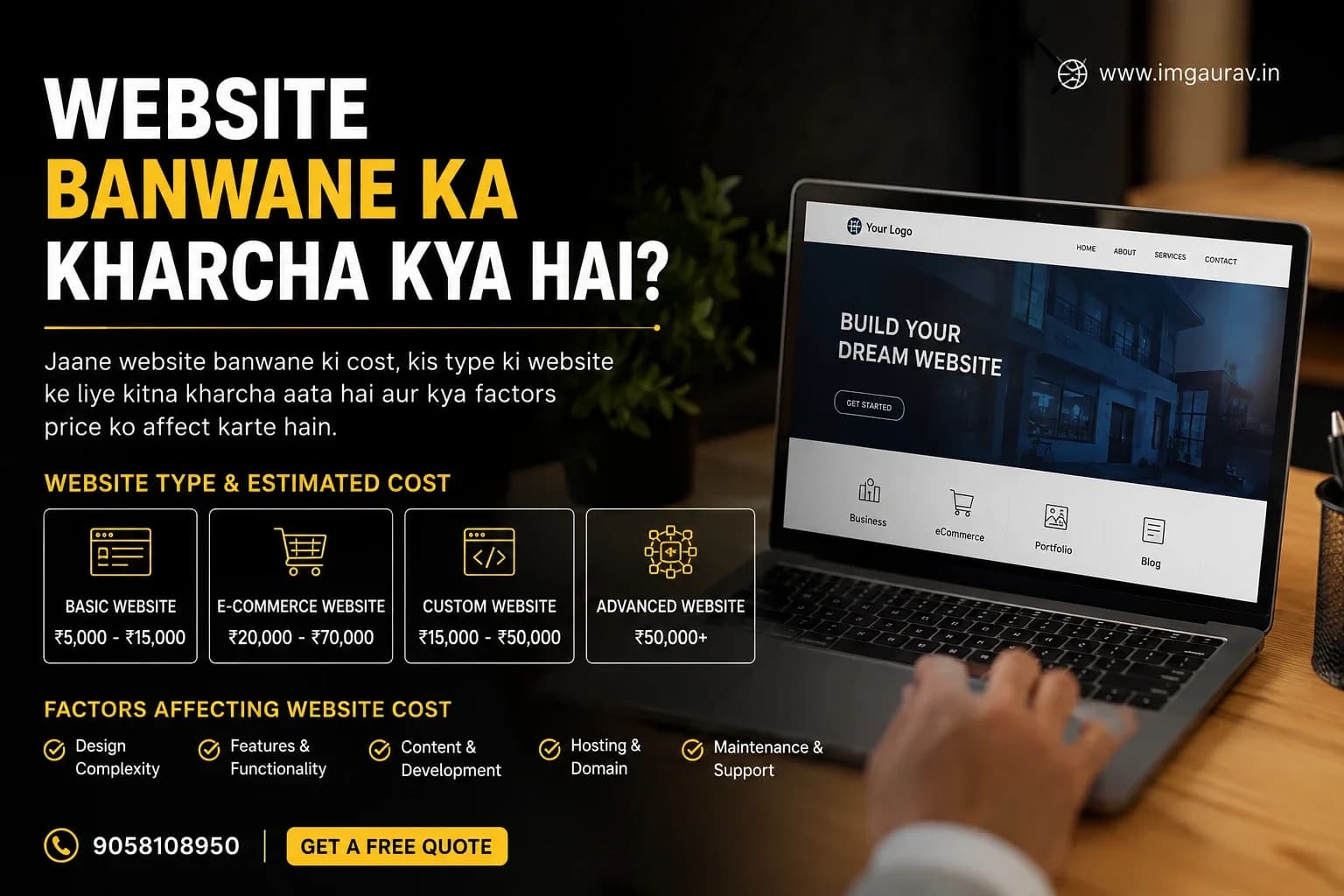 Website Banwane Ka Kharcha Kitna Aata Hai? Complete Guide 2026
